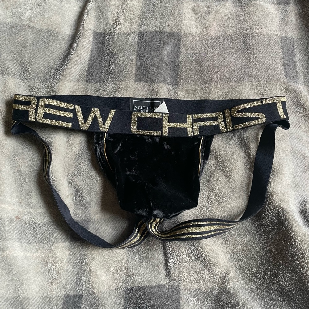 Andrew Christian velvet jockstrap w/FREE jockstrap